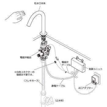 EY40-13 立水栓(タッチ式) SANEI 電源式 洗面所用 - 【通販モノタロウ】