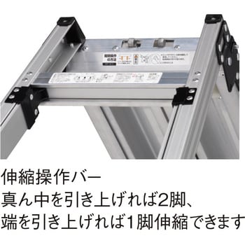 四脚アジャスト式足場台[上部操作タイプ] スタッピー DXP(すのこ式天場