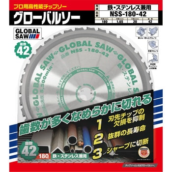 NSS-180-42 グローバルソー・鉄/ステンレス 1枚 モトユキ 【通販サイト 