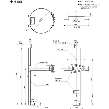 消火器ブラケット PEP-10DS用ブラケット 初田製作所