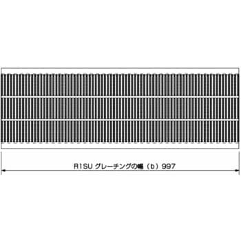 R1su25 18 T 14 圧接型グレーチングu字溝側溝用 細目ザラザラ ダイクレ スチール溶融亜鉛めっき 溝幅 180mm 高さ 25mm 耐荷重 T 14 1枚 通販モノタロウ 53810217