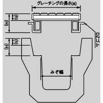 圧接型グレーチングかさあげJIS側溝型 並目Dグリップ ダイクレ 【通販