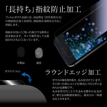 iPhone SE (第3世代)/iPhone SE (第2世代)/iPhone 8/iPhone 7/6s/6 ガラスフィルム「GLASS PREMIUM FILM」 スタンダードサイズ ブルーライトカット - LEPLUS