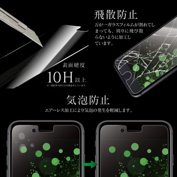 iPhone SE (第3世代)/iPhone SE (第2世代)/iPhone 8/iPhone 7/6s/6 ガラスフィルム「GLASS PREMIUM FILM」 スタンダードサイズ マット LEPLUS