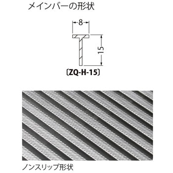 ステンレス製 細目ノンスリップタイプ グレーチング 集水桝用(すきま6mm) カネソウ