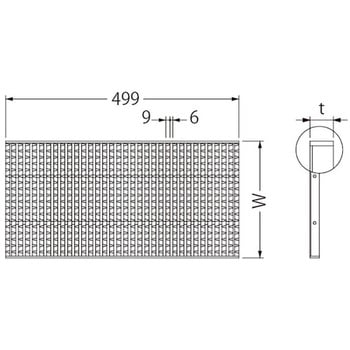 ステンレス製 細目ノンスリップタイプ グレーチング(すきま6mm