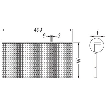 ステンレス製 細目ノンスリップタイプ グレーチング(すきま6mm) カネソウ
