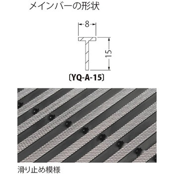 ステンレス製 縦目 細目滑り止め模様付 グレーチング 集水桝用(すきま9mm) カネソウ