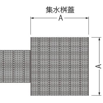 ステンレス製 縦目 細目ノンスリップタイプ グレーチング 集水桝用