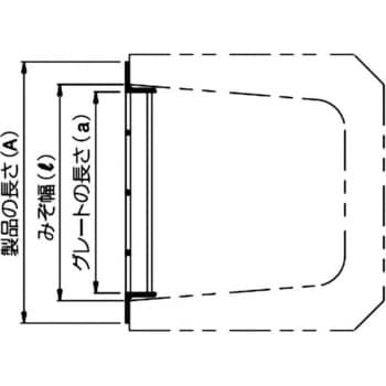 U字溝側溝用スチール製グレーチング 普通目 ノンスリップタイプ 第一