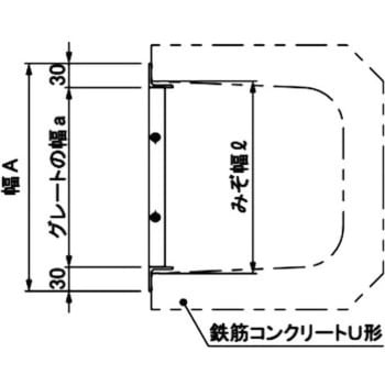 U字溝側溝用ステンレス製グレーチング ノーマルタイプ 第一機材