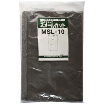 消臭機能付き チャック付きポリ袋0.04mm (スメールカット) 丸万