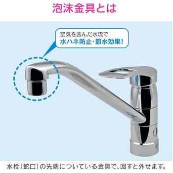 ガオナ 節水泡沫金具 水ハネ防止 GAONA(ガオナ)