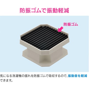これカモ 洗濯機用 かさ上げ台 (振動軽減 置くだけ簡単) GAONA(ガオナ)