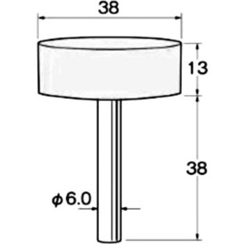 軸付砥石 軸径6mm リューター(日本精密機械工作)