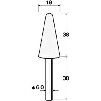 軸付砥石 軸径6mm リューター(日本精密機械工作)