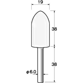 軸付砥石 軸径6mm リューター(日本精密機械工作)