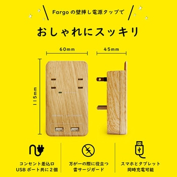 TAPKING USB WALL AC2個口 3.4A USB Fargo