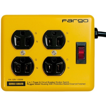 スチールタップAC4個口 Fargo 3P電源タップ 【通販モノタロウ】