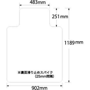 CM-6000 チェアマット カーペット用 クルーズ 1枚 CM-6000 - 【通販