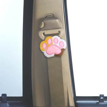 ふわふわ肉球シートベルトストッパー 明邦