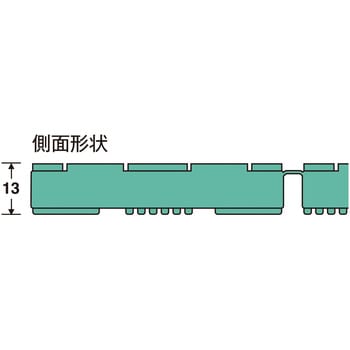 MR-075-020-1 軽量パタパタマット グリーン テラモト 寸法900×2000mm