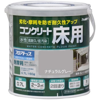 27 水性コンクリート床用塗料「フロアトップ」 1缶(0.7L) アトムハウス