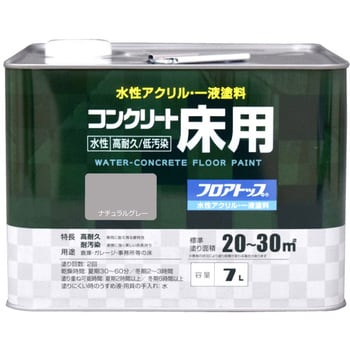 27 水性コンクリート床用塗料「フロアトップ」 1缶(7L) アトムハウス