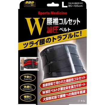 山田式 腰椎コルセットW加圧ベルト ミノウラ