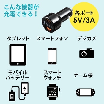 カーチャージャー(200-CAR050) サンワダイレクト