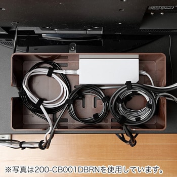 ケーブル&タップ収納ボックス(200-CB001M) サンワダイレクト