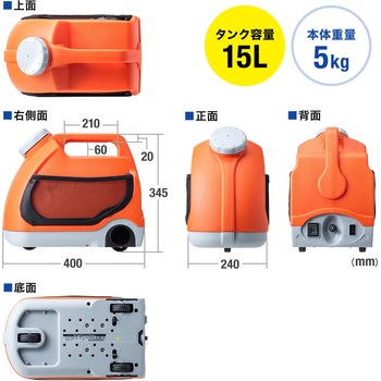 ポータブルウォッシャー サンワダイレクト