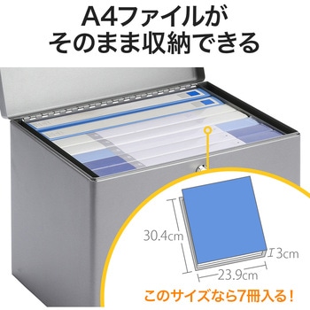 200-SL036GY セキュリティファイルボックス(200-SL036GY) 1個