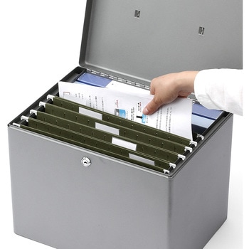 セキュリティファイルボックス(200-SL036GY) サンワダイレクト