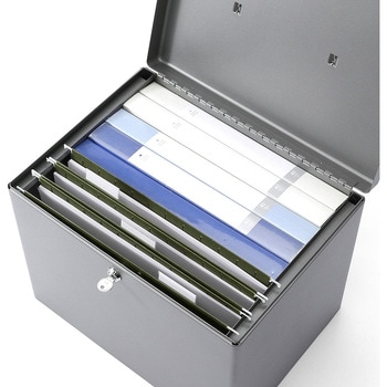 セキュリティファイルボックス(200-SL036GY) サンワダイレクト