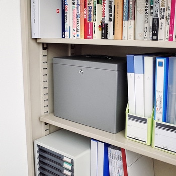 セキュリティファイルボックス(200-SL036GY) サンワダイレクト