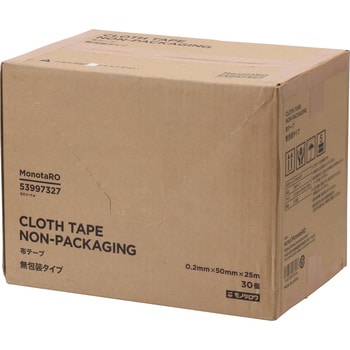 布テープ 無包装タイプ モノタロウ 梱包用 茶色 幅50mm長さ25m 1箱(30