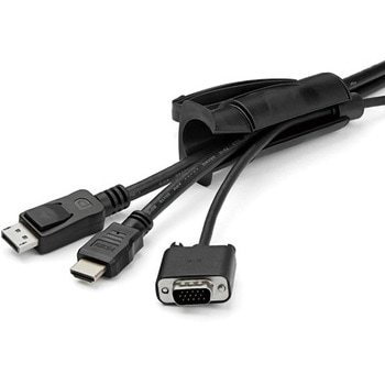ケーブルまとめ スパイラルチューブ 1.5m 直径25mm ケーブル挿入具付属 StarTech.com