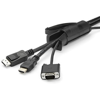 ケーブルまとめ スパイラルチューブ 1.5m 直径25mm ケーブル挿入具付属 StarTech.com