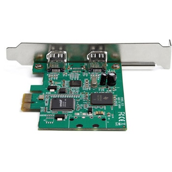 2ポート FireWire 400増設PCI Expressカード PCIe接続IEEE1394a互換アダプタ Windows/Mac対応 StarTech.com