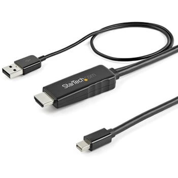 HDMI-Mini DisplayPort 変換ケーブル 1m 4K/30Hz USBバスパワー 