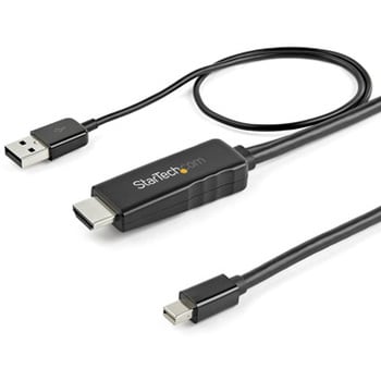 HD2MDPMM2M HDMI-Mini DisplayPort 変換ケーブル 2m 4K/30Hz USBバス