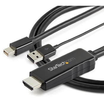 HD2MDPMM2M HDMI-Mini DisplayPort 変換ケーブル 2m 4K/30Hz USBバス