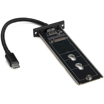 USB Type-C接続M.2 SATA SSDケース 本体一体型ケーブル USB 3.1(10Gbps)準拠 M.2 NVMe SSD非対応