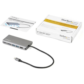 USB Type-C マルチ変換アダプタ HDMIまたはVGA出力対応 100W PD/30cmホストケーブル/SDカードリーダ USB-C接続マルチハブ StarTech.com