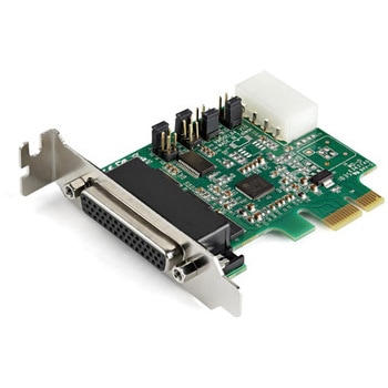 RS232Cシリアルアダプターカード/PCI Express x1/4ポート/16950 UART/ロープロファイル/Windows & Linux StarTech.com
