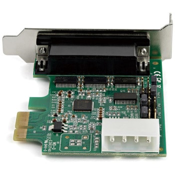 RS232Cシリアルアダプターカード/PCI Express x1/4ポート/16950 UART/ロープロファイル/Windows & Linux StarTech.com