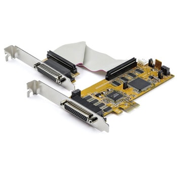 8ポートシリアルRS232C増設PCI Expressカード 16550 UART D-Sub(44ピン-9ピン)変換ブレークアウトケーブル付属  StarTech.com その他拡張インターフェース 【通販モノタロウ】 PEX8S1050LP
