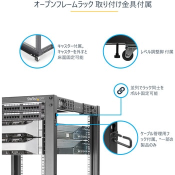 4POSTRACK18U サーバーラック/オープンフレーム型/18U/4ポスト/19