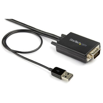 VGA2HDMM2M VGA - HDMI 変換アダプタケーブル 2m USBオーディオ対応